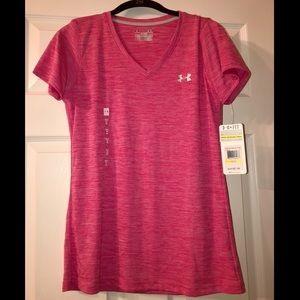 Pink under armor shirt